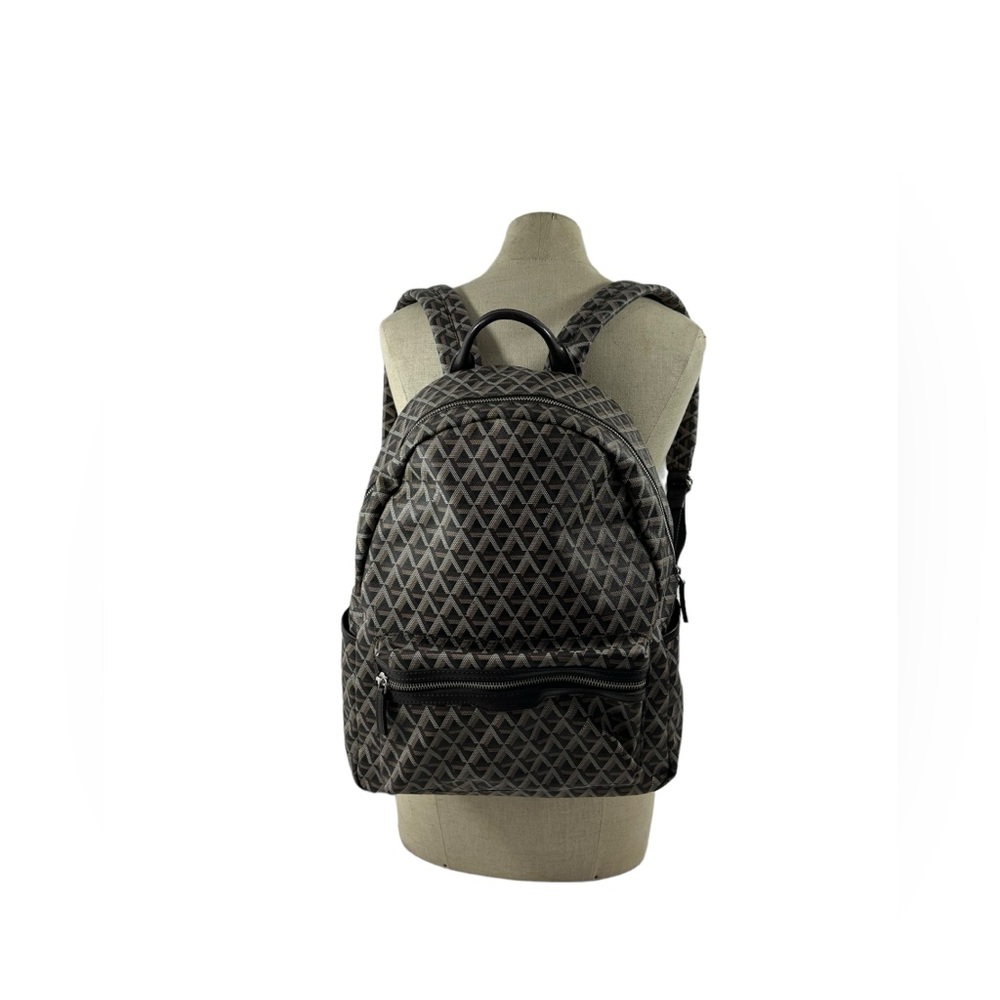 Genuine LANCASTER Paris signature backpack rucksack canvas pvc  work school - Picture 3 of 15